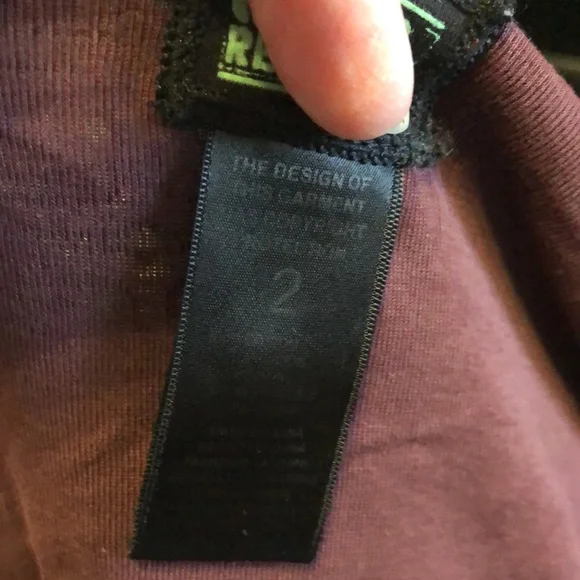 Custo Repainted dress Women's Size 2 short sleeve red brown gold 100% cotton EUC - Picture 13 of 13